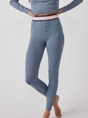 FP MOVEMENT Fireside Base Layer Leggings Blueberry nwt
